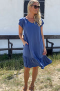 Sunrise Cropped Dress | Sky Blue