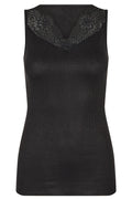 Flora Laced Top | Black