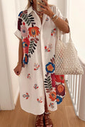 Hilma Shirt Dress | White
