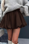 Balloon Skirt | Dark Brown