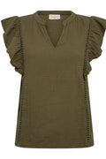 Uline Blouse | Deep Lichen Green