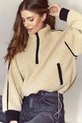 Madin Fleece Anorak 30341 | Sand