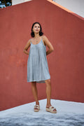 Solene Short Strap Dress | Light Grey