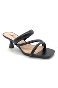 Strappy Kitten Heels | Black