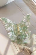 Mollies Hair Claw | Green Melange